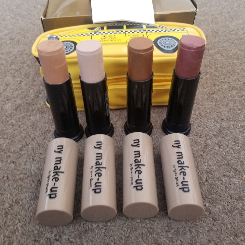 Laura Geller Foundation Stix and Make Up Bag